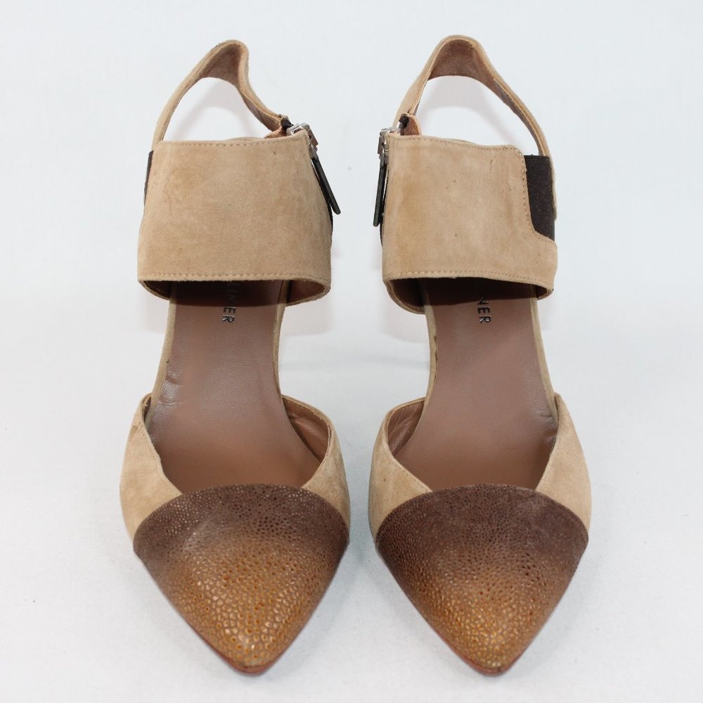Donald J. Pliner Camel Brown Stingray Brava Stiletto Heels #130 - Picture 2 of 10
